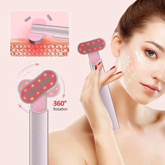 Eye Glow Massage Pen with microcurrent and photorejuvenation technology for reducing dark circles and wrinkles around eyes