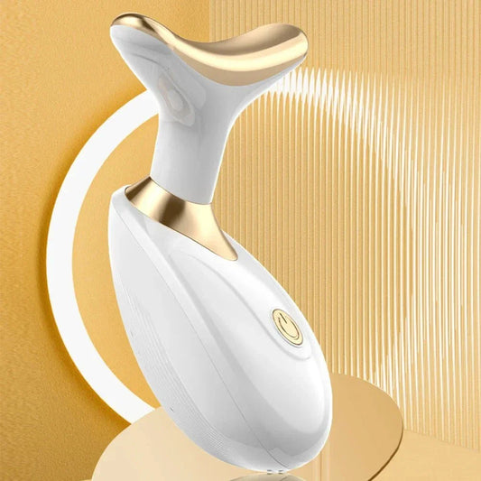 Ergonomic dolphin-shaped facial lifter device for wrinkle reduction and enhanced nutrient absorption